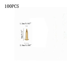 100x 8x1.2mm Pure Copper Nails