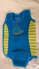 Baby Swimming Green & Blue Wetsuit 6-12 Months By Mothercare 