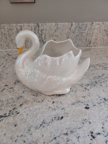 Vintage swan ornament figure - swan,