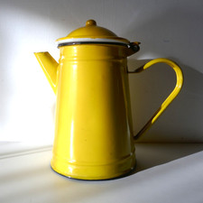 Lovely Vintage Yellow enamel