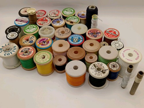 Vintage job lot sewing threads - vintage,