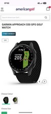 Garmin Approach S50 Golf GPS Watch Black