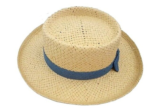 Summer natural straw boater - summer,