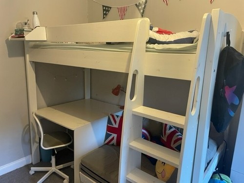 Stompa high sleeper - with, desk