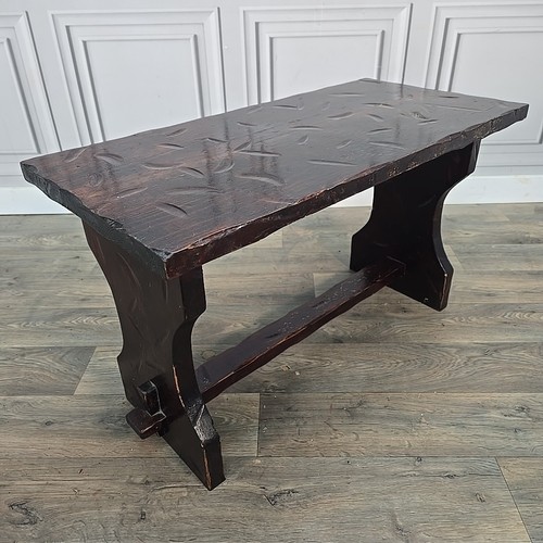 Vintage carved bench - carved, table