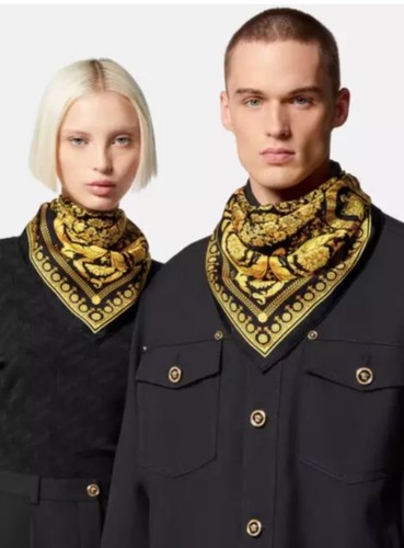 Versace 100 silk twill scarf - 100%,