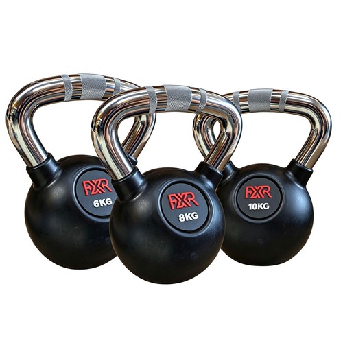 Rubber coated kettlebell - coated,