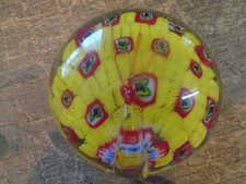 VTG Yellow Peacock Millefiori