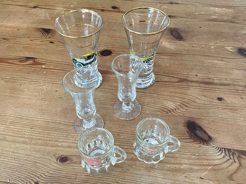 Vintage glasses 4 sherry - vintage,