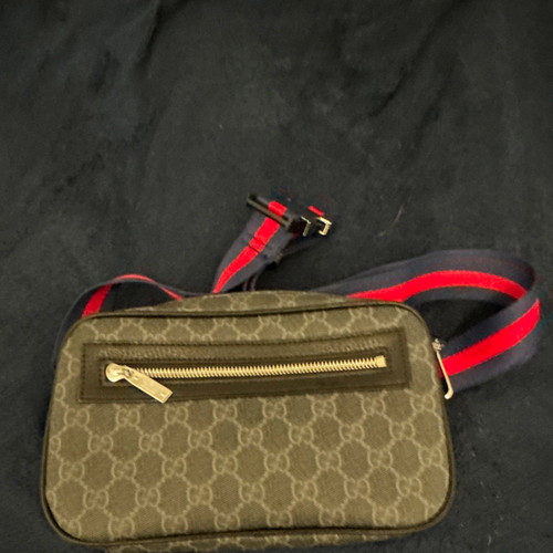 Gucci leather monogram bumbag - monogram,