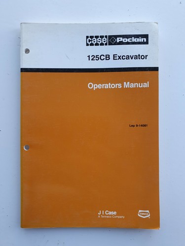 Case poclain 125cb - poclain, excavator