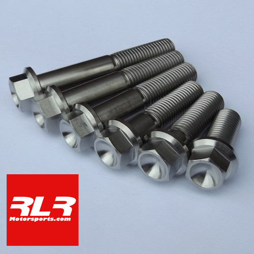 M10 titanium hex head flange - m10,