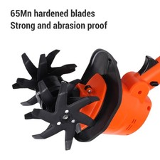 Electric Tiller Handheld Battery Powered Cordless Garden Cultivator For Lawn Soi