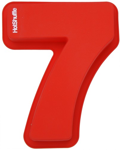Large silicone number cake - number, 7