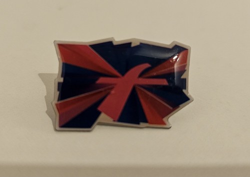 First bus pin badge - bus,