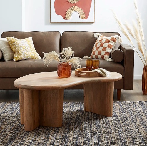 Mango wood brown ludo - brown, kidney