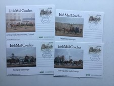 irish stamps, Exhibition souvenirs, 1989 Stampa cancelled postcards 