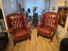 Pair Chesterfield Wingback
