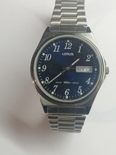 Mens Lorus Watch Working Battery In Used Condition Flexi Strap