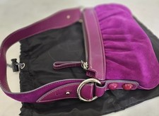 Vintage 1990s Rare Dolce & Gabbana Purple Suede Handbag
