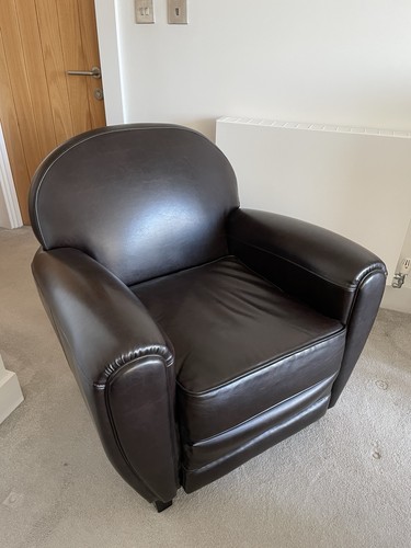 Brown faux leather indoor - leather,