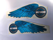 Harley Davidson blue wings