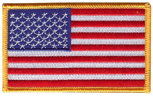 Flag patch made - us, in