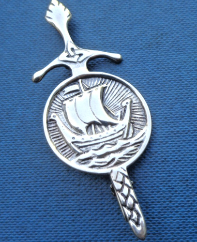 Iona sword shield brooch - sword, kilt