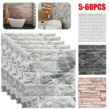 5-60PCS 3D Tile Brick Wall