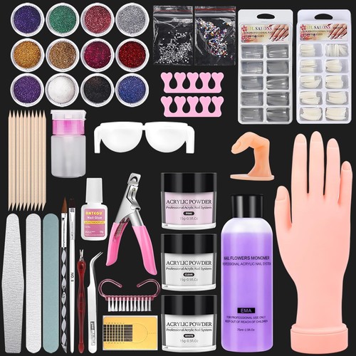 Silicone acrylic nail practice - acrylic,