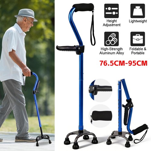 Ergonomic quad cane adjustable - ergonomic,