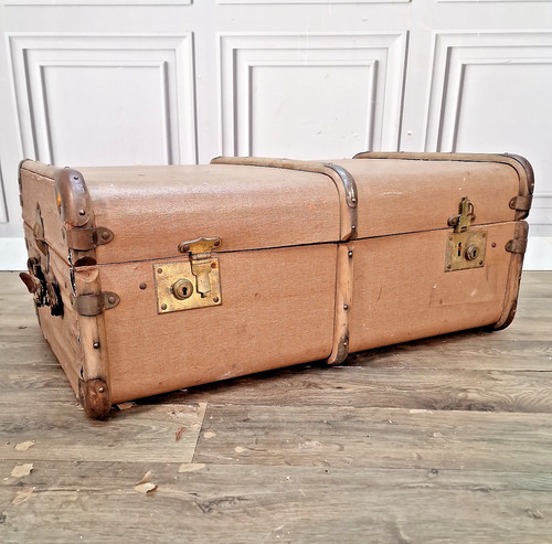 Vintage steamer trunk - vintage,