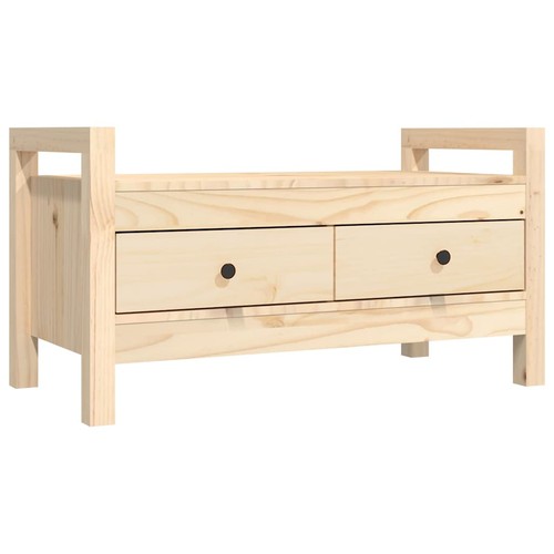 Vidaxl solid wood pine hall - wood,
