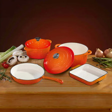 Cast Iron Enamelled Pan Set 4