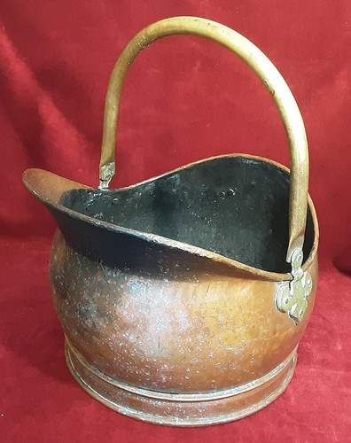 Vintage copper coal - vintage, scuttle