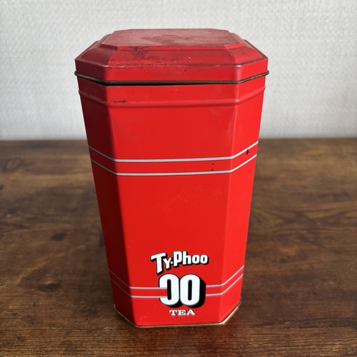 Vintage tin typhoo red - red, tea