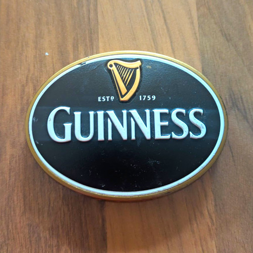 Guinness oval beer pump badge - beer,