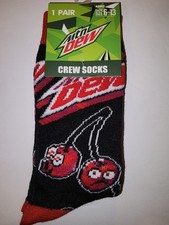 New Mtn Dew Code Red Socks 