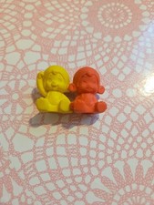 Vintage 1980s Monchichi Character Erasers Rubbers Gommes