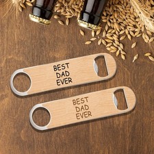 Personalised Bottle Opener Any Message Wedding Presents, Wooden Bottle Opener