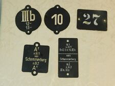 5 Pcs Metal Sign Railway Signs