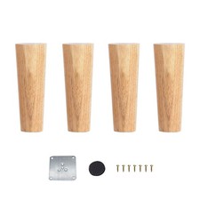 Furniture Riser 10cm | 4pcs Wooden Table & Sofa Legs for TV Cabinet & Chairs