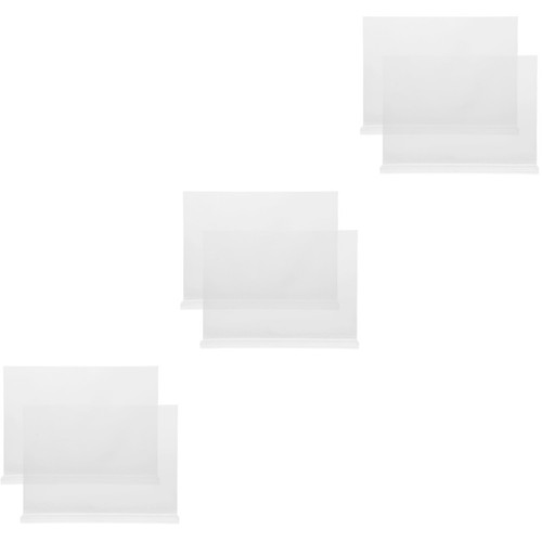 6pcs transparent acrylic sign - 6pcs,