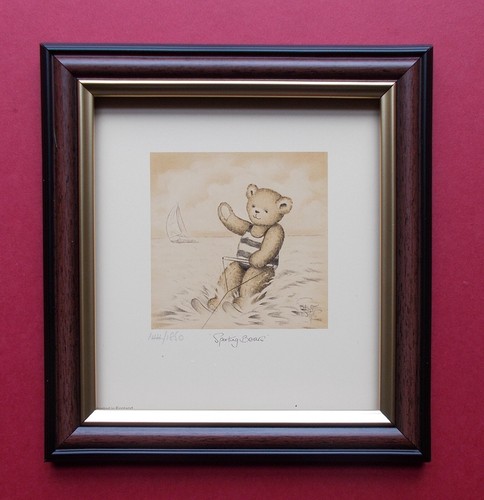 Teddy bear print framed by - bear,