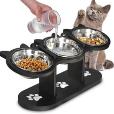 Adjustable Three Bowl Dog Cat
