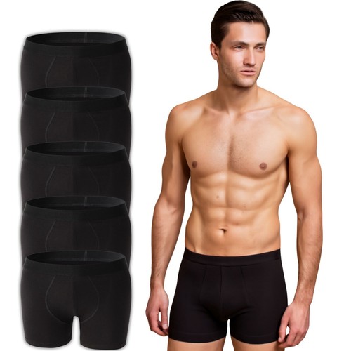Pack black mens boxer - pack, of