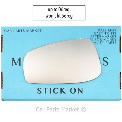 Left wing door mirror glass - wing,