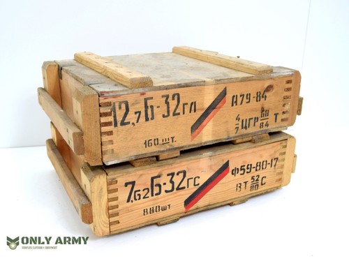Czech army wooden ammo - army, box
