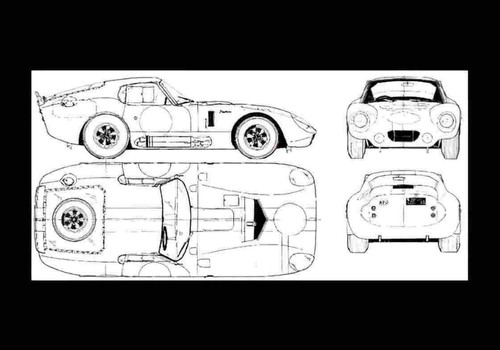 Photo blueprint cobra - a4,