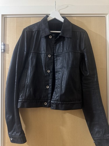 Rick owens waxed worker jacket - waxed,